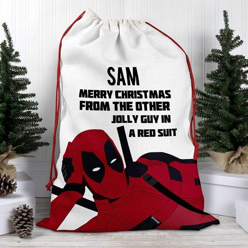 Jolly Guy in a Red Suit Personalised Santa Sack